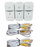 3 x BT Mini Connectors Version2 1000Mbps 1GB Powerline Adapters Gigabit Ethernet (New)