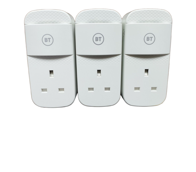 3 x BT Mini Connectors Version2 1000Mbps 1GB Powerline Adapters Gigabit Ethernet (New)