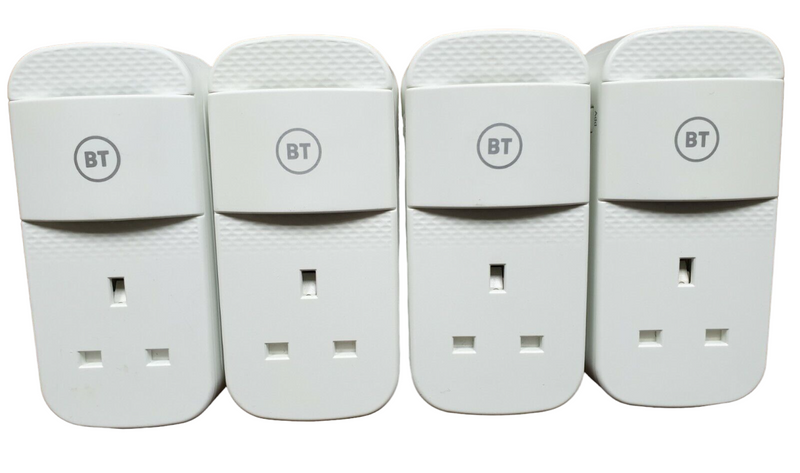 4 x BT Mini Connectors Version2 1000Mbps 1GB Powerline Adapters Gigabit Ethernet (New)