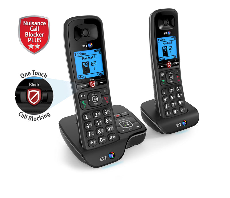 BT 6600 Twin Digital Cordless Telephone Nuisance Call Blocker & Answer Machine (New)