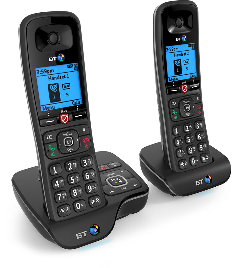 BT 6600 Twin Digital Cordless Telephone Nuisance Call Blocker & Answer Machine (New)