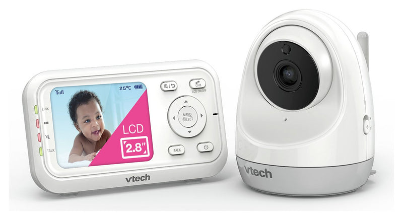 VTech 3261 Video 2.8 Inch LCD Wall Mountable Baby Monitor (Renewed)