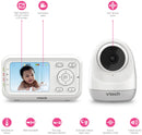 VTech 3261 Video 2.8 Inch LCD Wall Mountable Baby Monitor (Renewed)