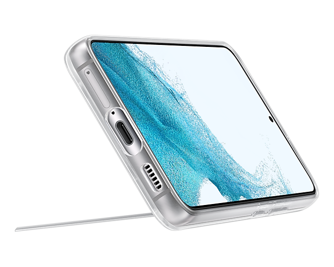 Samsung Galaxy S22 Clear Standing Mobile Phone Cover EF-JS901CTEGWW (Renewed)