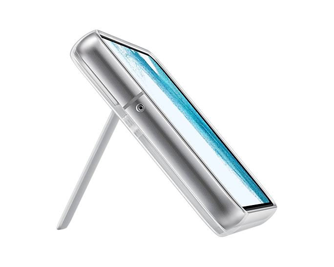 Samsung Galaxy S22 Clear Standing Mobile Phone Cover EF-JS901CTEGWW (Renewed)