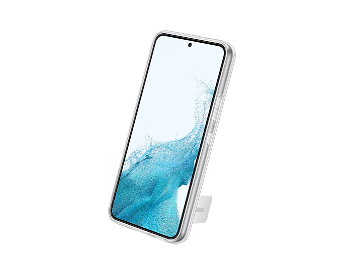 Samsung Galaxy S22 Clear Standing Mobile Phone Cover EF-JS901CTEGWW (Renewed)