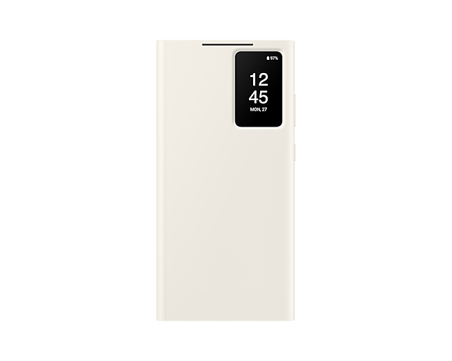 Samsung Galaxy S23 Ultra Smart View Wallet Phone Case Cream EF-ZS918CUEGWW (Renewed)