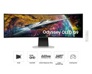 Samsung 49'' Gaming Monitor Smart 5120x1440 Curved OLED 240Hz LS49CG954SUXXU (Renewed)