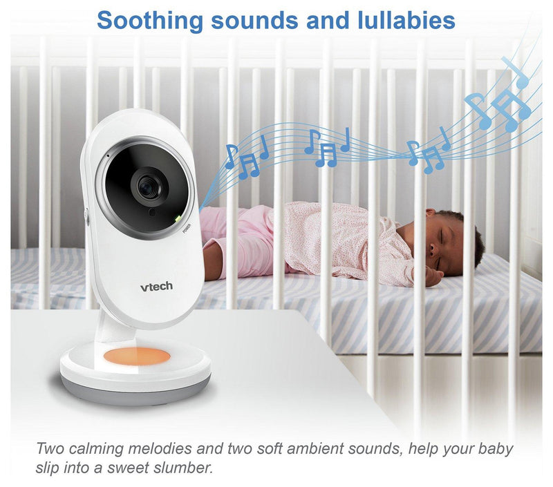 VTech VM3254-2 Video Baby Monitor FHD 2.8'' Screen Night Light & 2 Cameras (Renewed)