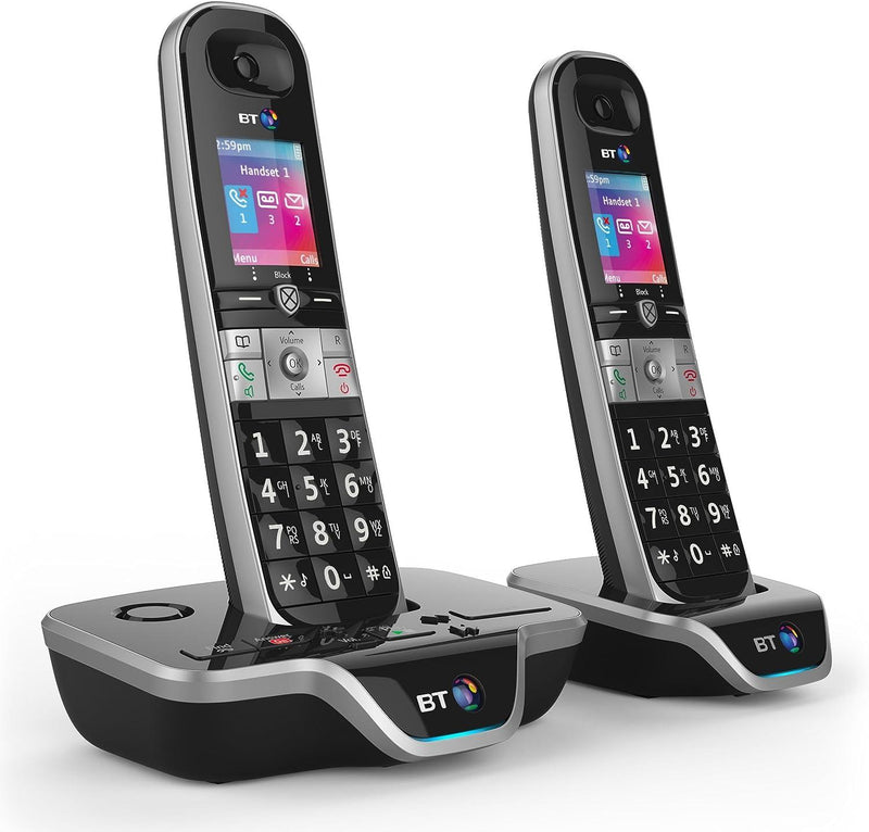 BT 8600 Twin Digital Cordless DECT Phone Answering Machine Advanced Call Blocker (New)