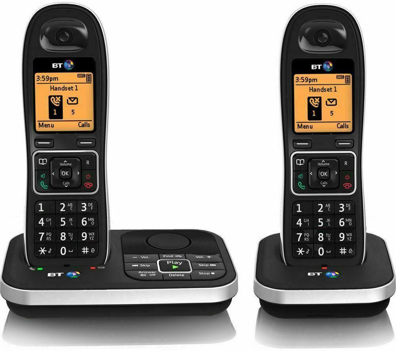 BT 7610 Twin Digital Cordless Home Phone Nuisance Call Blocker Answering Machine (New)