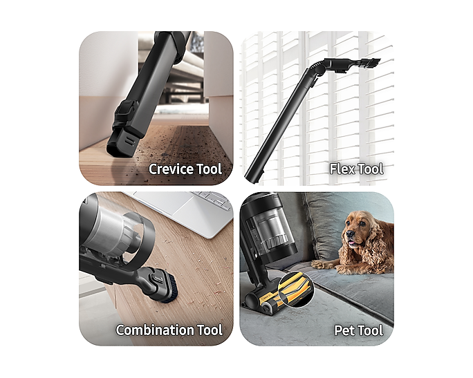 Samsung Cordless Vacuum Cleaner Stick Bespoke Jet AI 280W VS28C9784QK/EU (Renewed)