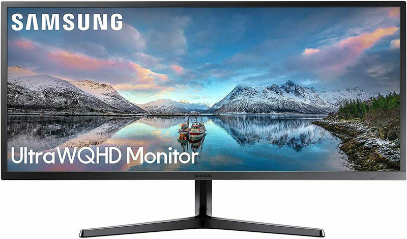 Samsung LS34J550WQUXEN 34'' Ultra Wide LED Monitor WQHD 3440 x 1440 Display Port (Renewed)