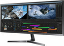 Samsung LS34J550WQUXEN 34'' Ultra Wide LED Monitor WQHD 3440 x 1440 Display Port (Renewed)