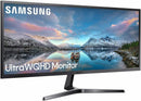 Samsung LS34J550WQUXEN 34'' Ultra Wide LED Monitor WQHD 3440 x 1440 Display Port (Renewed)