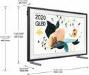 Samsung 32'' Smart TV The Frame Art Mode QLED FHD HDR Black QE32LS03TBKXXU (Renewed)