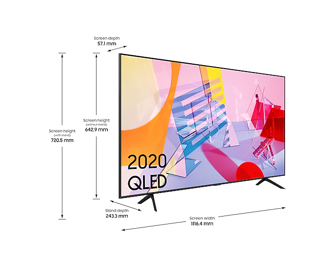 SAMSUNG QE50Q60TAUXXU 50 Inch 2020 QLED 4K HDR Smart TV (Renewed)