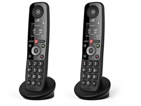 BT Digital Voice Essential Twin Cordless Phone HD Voice Multi Call (New)