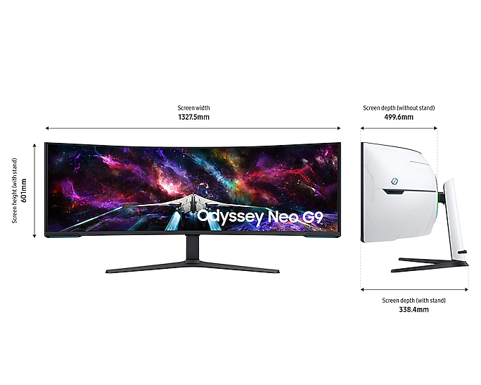 Samsung 57'' Odyssey Neo G9 240Hz Dual UHD Curved Gaming Monitor LS57CG952NUXXU (Renewed)