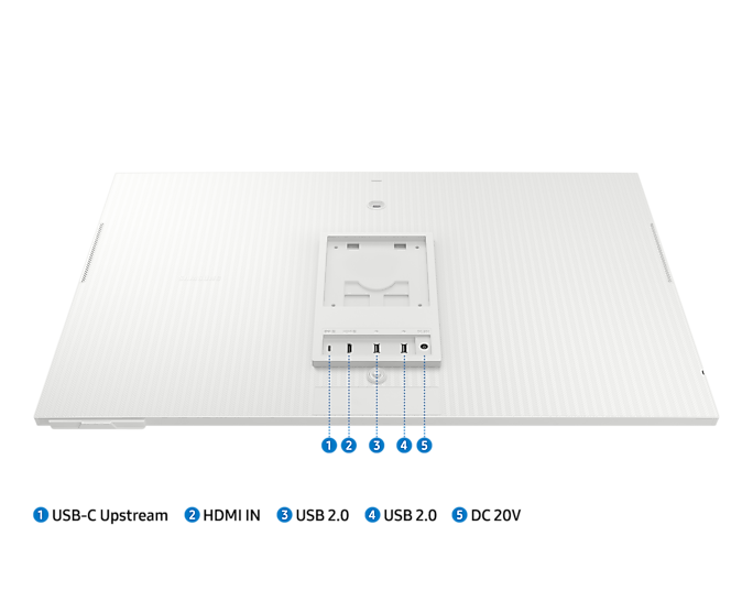 Samsung 32'' Smart Monitor M80C USB-C UHD Speakers & Remote White LS32CM801UUXXU (New / Open Box)