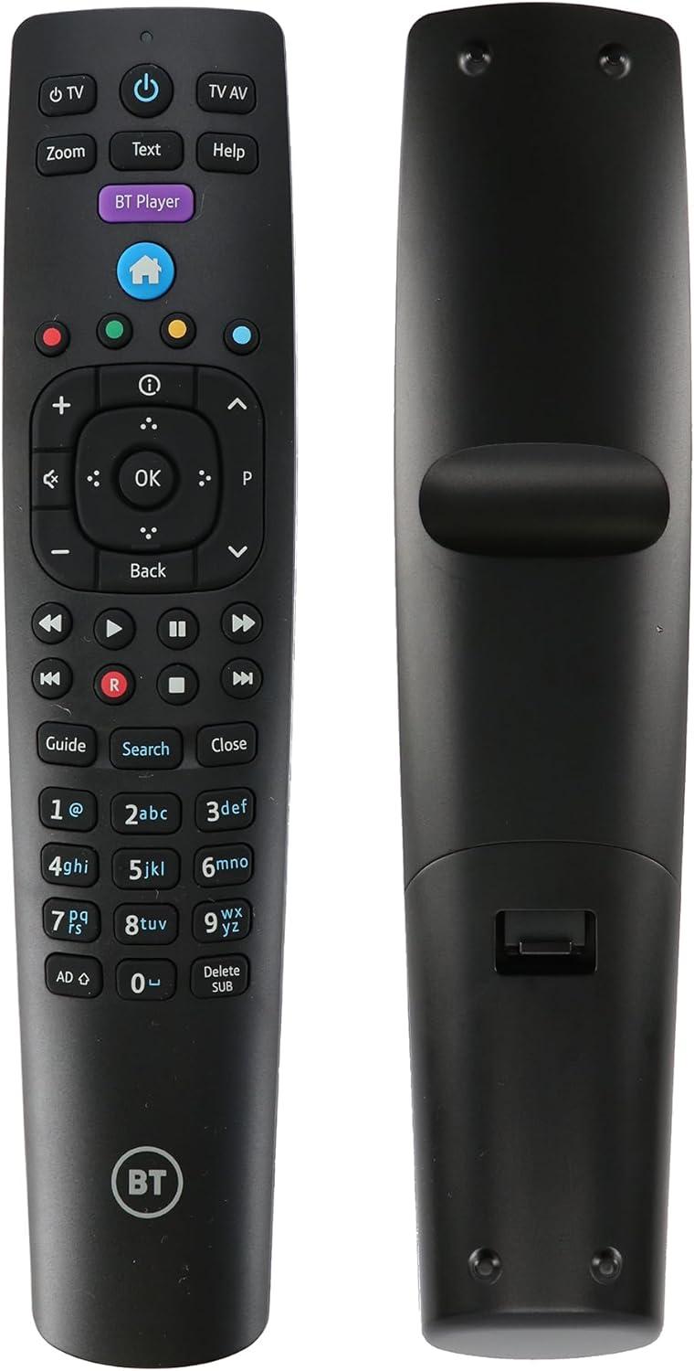 BT Remote Control Latest Ergonomic Replacement For Freeview, BT TV & BT Youview (New)