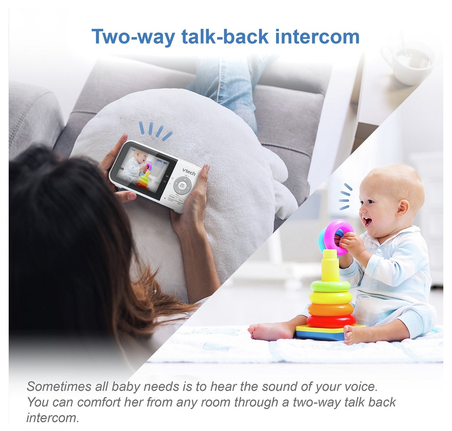 VTech VM3254 Full 2.8inch Colour Video Baby Monitor Night Light (Renewed)