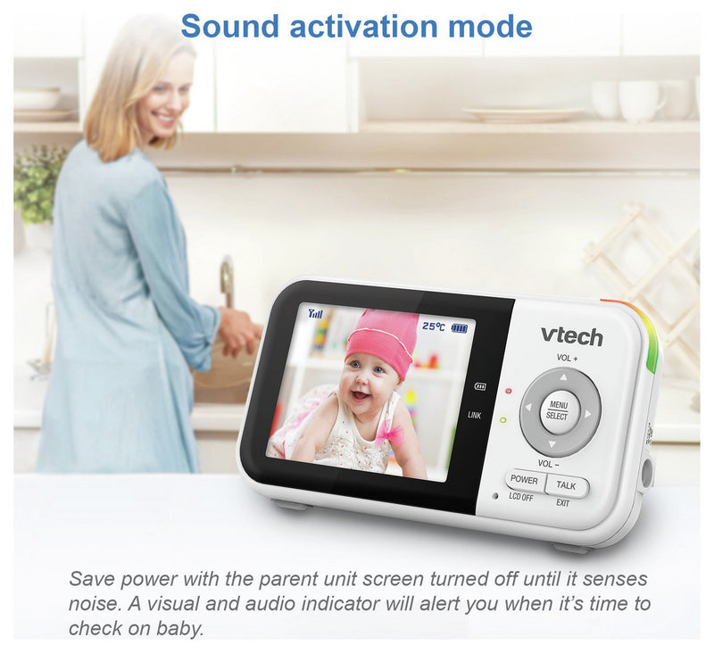 VTech VM3254 Full 2.8inch Colour Video Baby Monitor Night Light (Renewed)