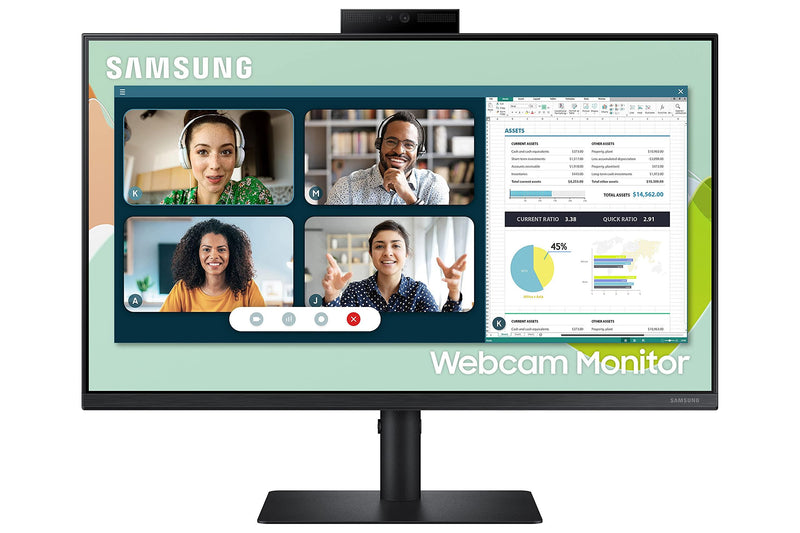 Samsung 24'' Monitor S40VA 2.0 MegaPixel Webcam & Speakers LS24A400VEUXXU (New / Open Box)