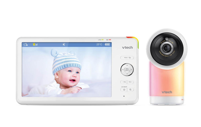 VTech RM7766 HD 7'' Wi-Fi 1080p Pan And Tilt Smart Video Baby Monitor (Renewed)