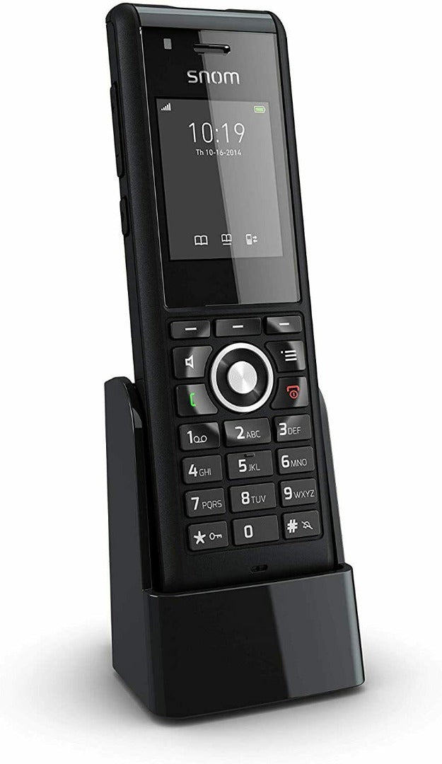 Snom M85 Industrial DECT VoIP Handset Alarm Key Headset Jack Vibration Alert (Renewed)