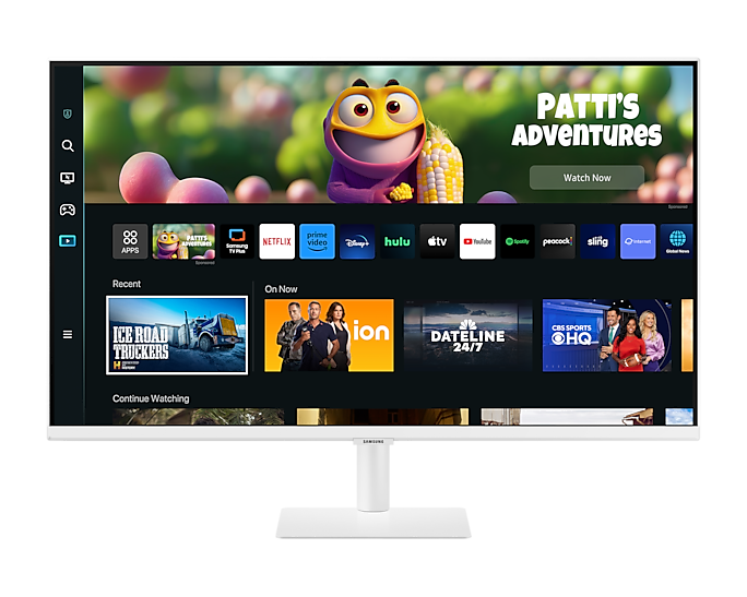 Samsung 27'' Smart Monitor M50C FHD 4ms White Speakers & Remote LS27CM501EUXXU (New / Open Box)