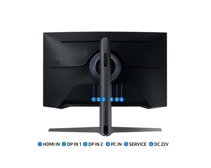 Samsung 27'' Gaming Monitor Curved Odyssey G75T 240Hz 2560x1440 LC27G75TQSPXXU (Renewed)