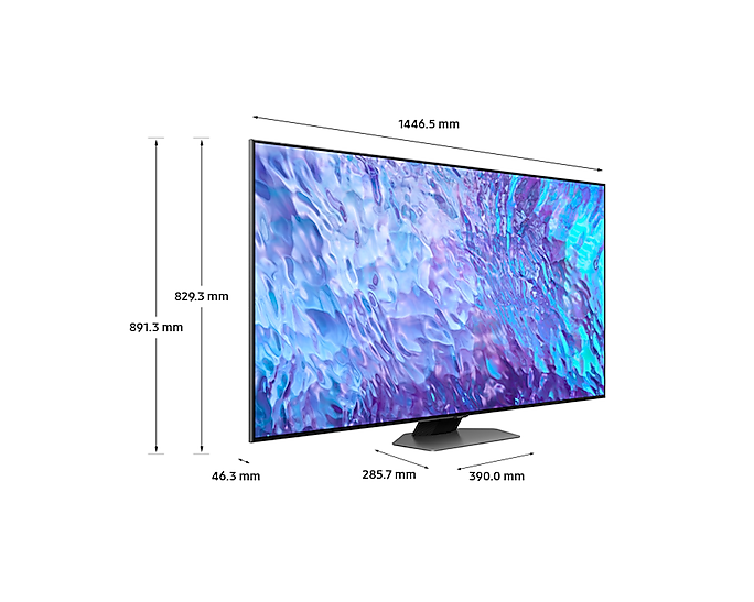 Samsung 65'' Smart TV Q80C QLED 4K 3840x2160 HDR10 Dolby Atmos QE65Q80CATXXU (New)