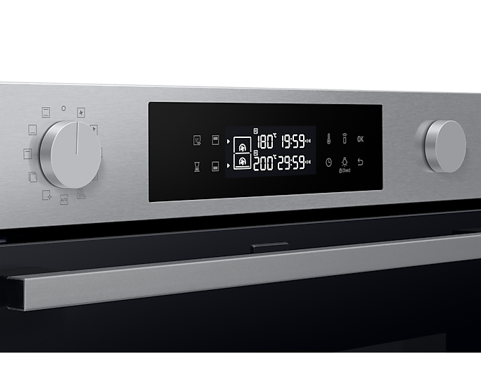 Samsung 76L Series 4 Smart Oven Dual Cook Flex Pyrolytic Cleaning NV7B45305AS/U4 (New)