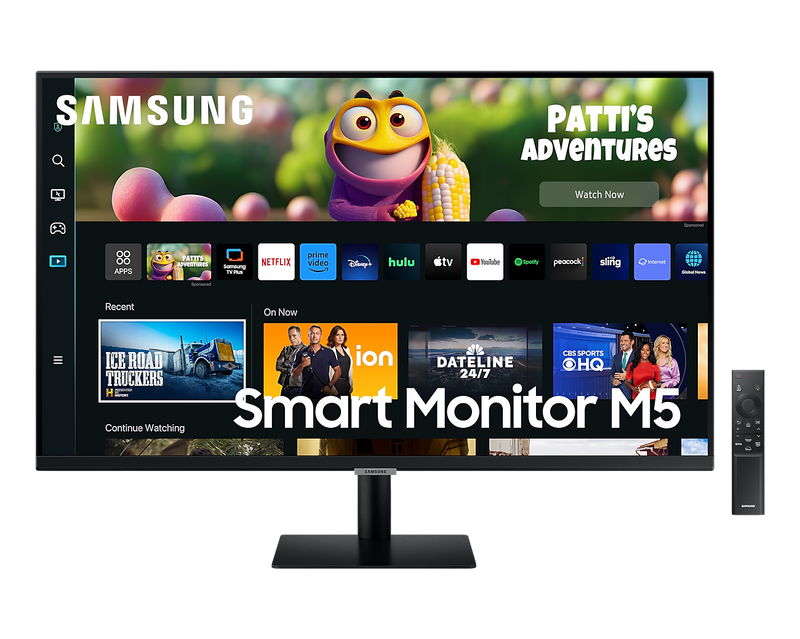 Samsung 27'' Smart Monitor M50C FHD 1920x1080 Speakers & Remote LS27CM500EUXXU (Renewed)