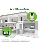 LeapFrog Video Baby Monitor LF2415 With 5'' LCD Screen Night Light Night Vision (Renewed)