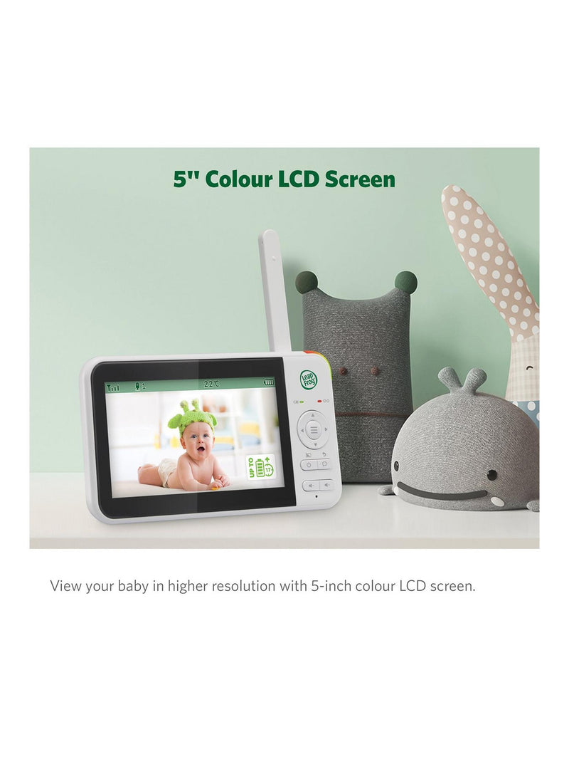 LeapFrog Video Baby Monitor LF2415 With 5'' LCD Screen Night Light Night Vision (Renewed)