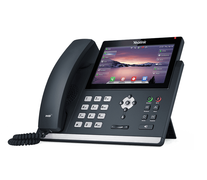 Yealink SIP-T48U Advanced IP PoE Corded Phone HD Voice 7'' Touch Screen Display (Renewed)