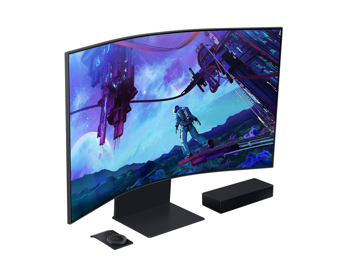 Samsung 55'' Gaming Monitor Smart Curved Odyssey Ark Mini LED LS55CG970NUXXU (Renewed)