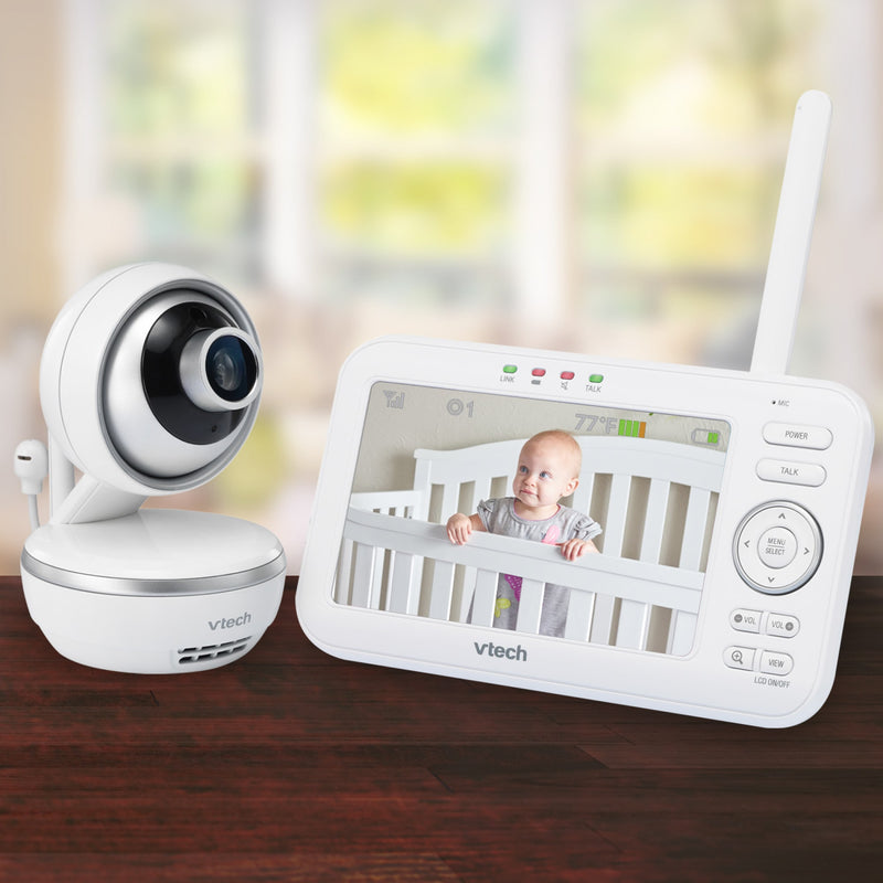 Vtech 5'' Digital Video Baby Monitor With Pan & Tilt Camera And Wide-Angle Lens (Renewed)