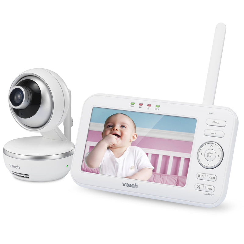 Vtech 5'' Digital Video Baby Monitor With Pan & Tilt Camera And Wide-Angle Lens (Renewed)
