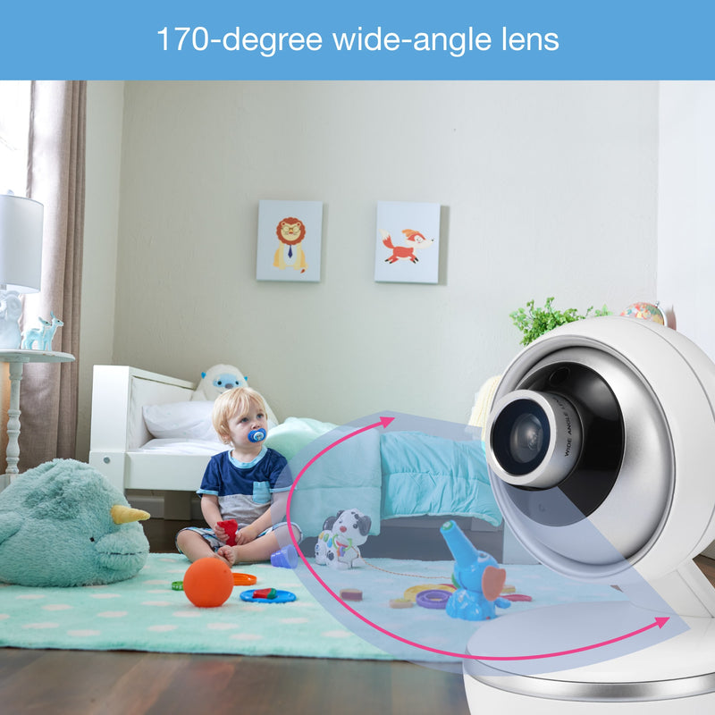 Vtech 5'' Digital Video Baby Monitor With Pan & Tilt Camera And Wide-Angle Lens (Renewed)