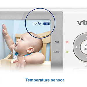 VTech VM923 2.8'' Digital Video Baby Monitor With 2.8'' Screen Pan & Tilt (Renewed)