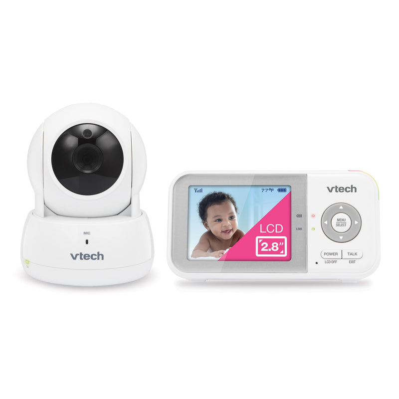 VTech VM923 2.8'' Digital Video Baby Monitor With 2.8'' Screen Pan & Tilt (Renewed)