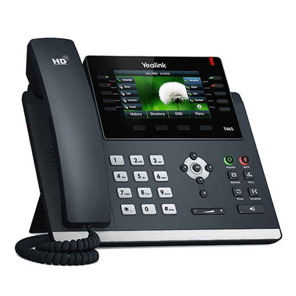 Yealink SIP-T46G PoE 10 Line IP Gigabit IP Conference Phone 4.3'' LCD Display (Renewed)