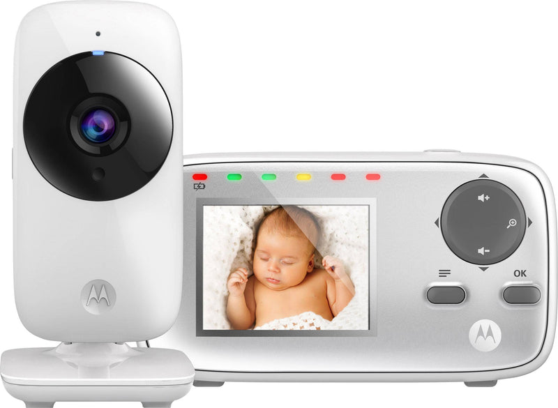 Motorola MBP482 2.4 Inch Video Baby Monitor Built In Heat Sensor (Renewed)