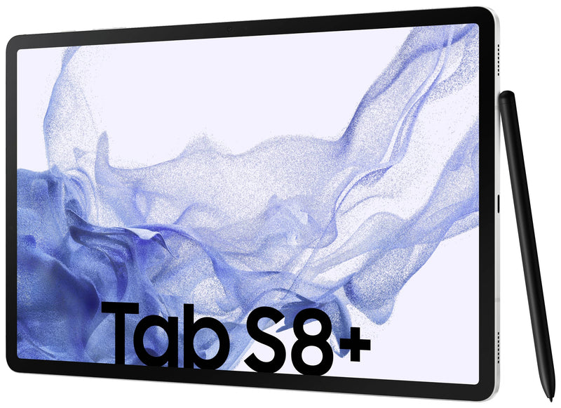 Samsung Galaxy Tab S8+ 12.4'' 128GB 8GB Wi-Fi Tablet Silver SM-X800NZSAEUB (New / Open Box)