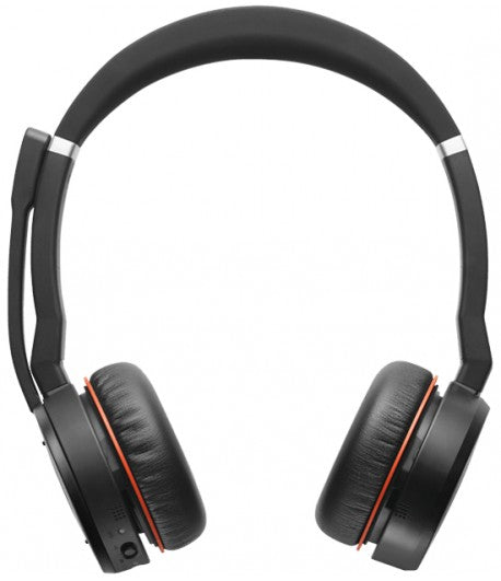 Jabra Evolve 75 MS Certified Wireless On-Ear Stereo Headset Noise Cancellation (Renewed)