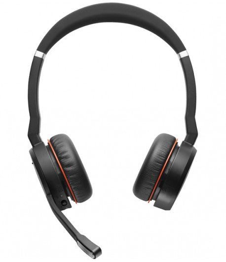 Jabra Evolve 75 MS Certified Wireless On-Ear Stereo Headset Noise Cancellation (Renewed)