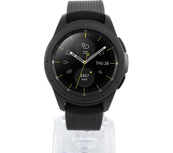 Samsung SM-R815FZKABTU Galaxy Smart Watch LTE 4G GPS Midnight Black 42mm (Renewed)